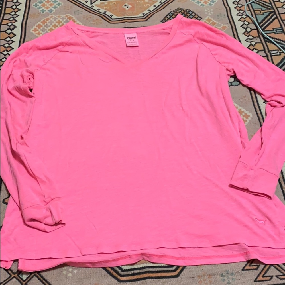 Pink basic long sleeve